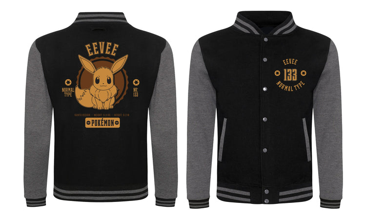 Pokemon-Collegiate Evee Unisex Varsity Jacket