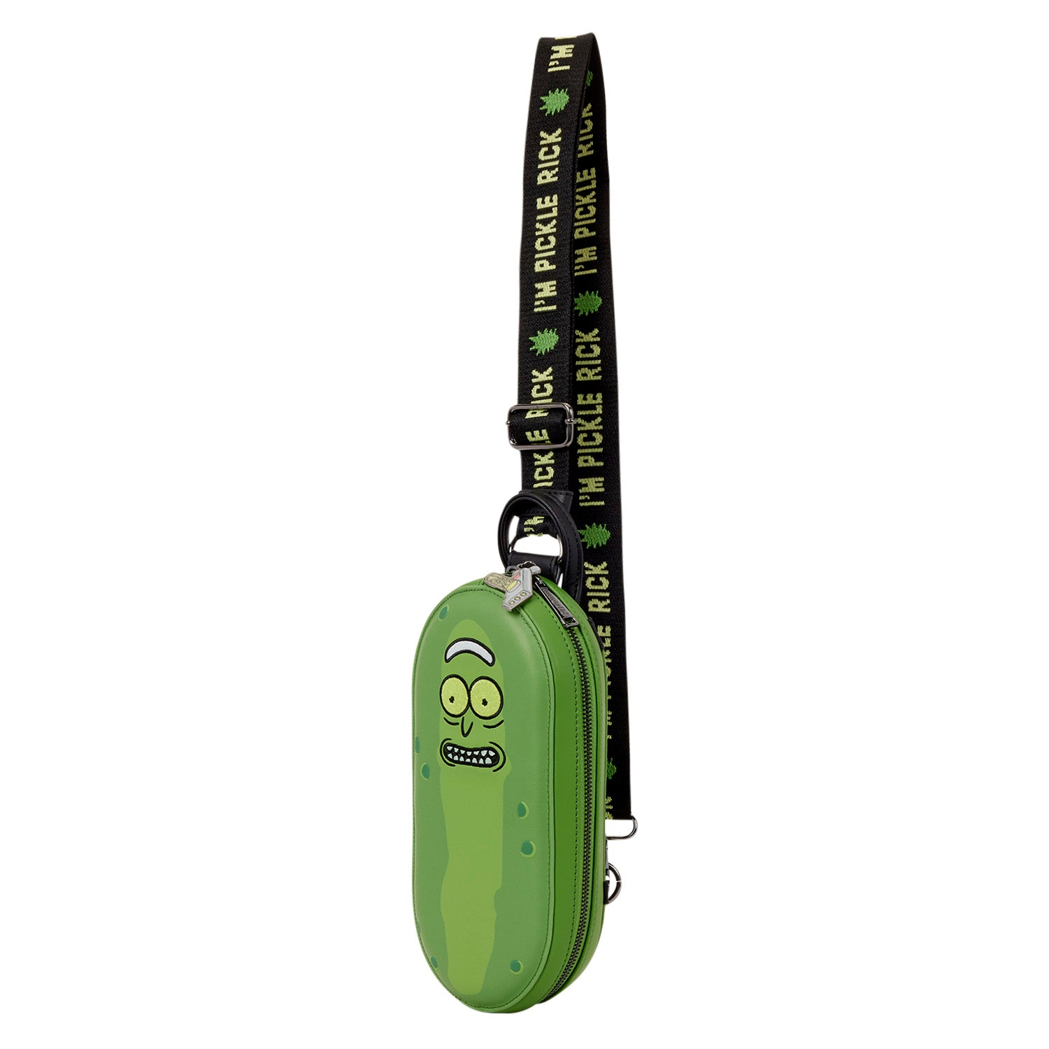Loungefly x Cartoon Network Rick and Morty Pickle Rick Sling Crossbody Bag
