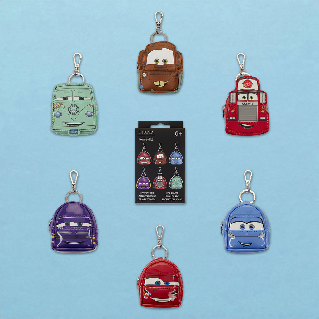 Loungefly x Disney Pixar Cars 20th Anniversary Mystery Mini Backpack Keychain Charm