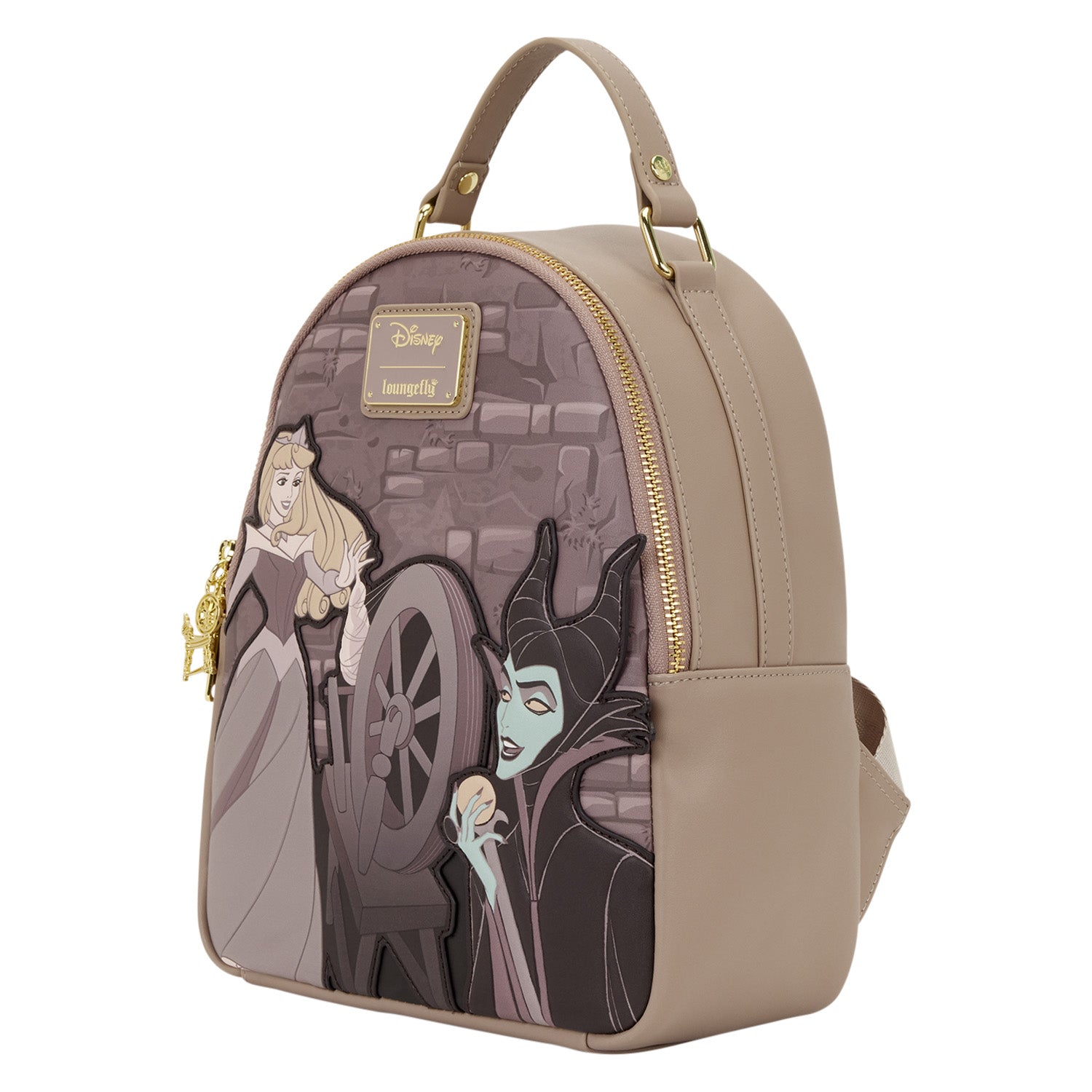 Loungefly x Disney Sleeping Beauty Spinning Wheel Mini Backpack