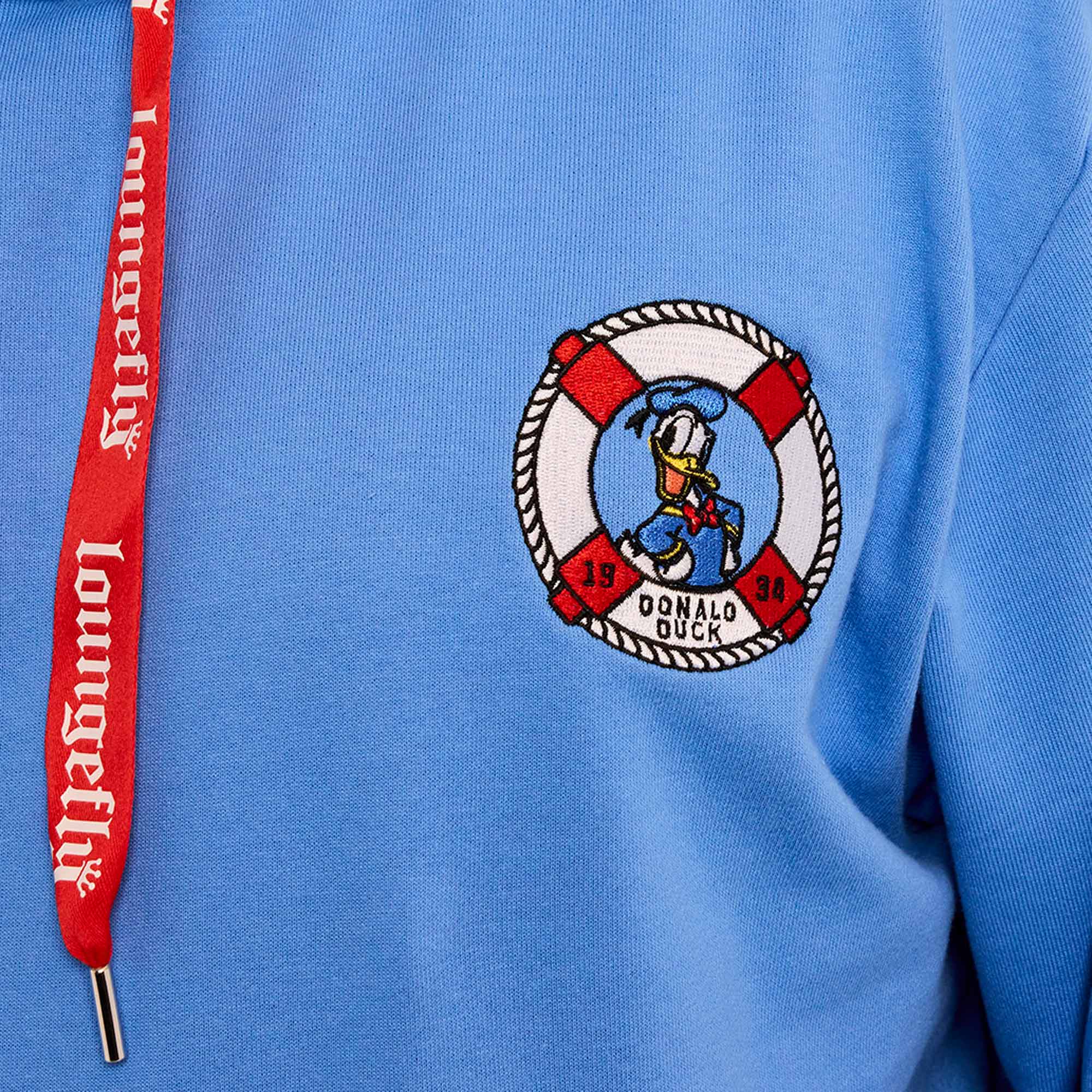 Loungefly x Disney Donald Duck 90th Anniversary Hooded Sweatshirt