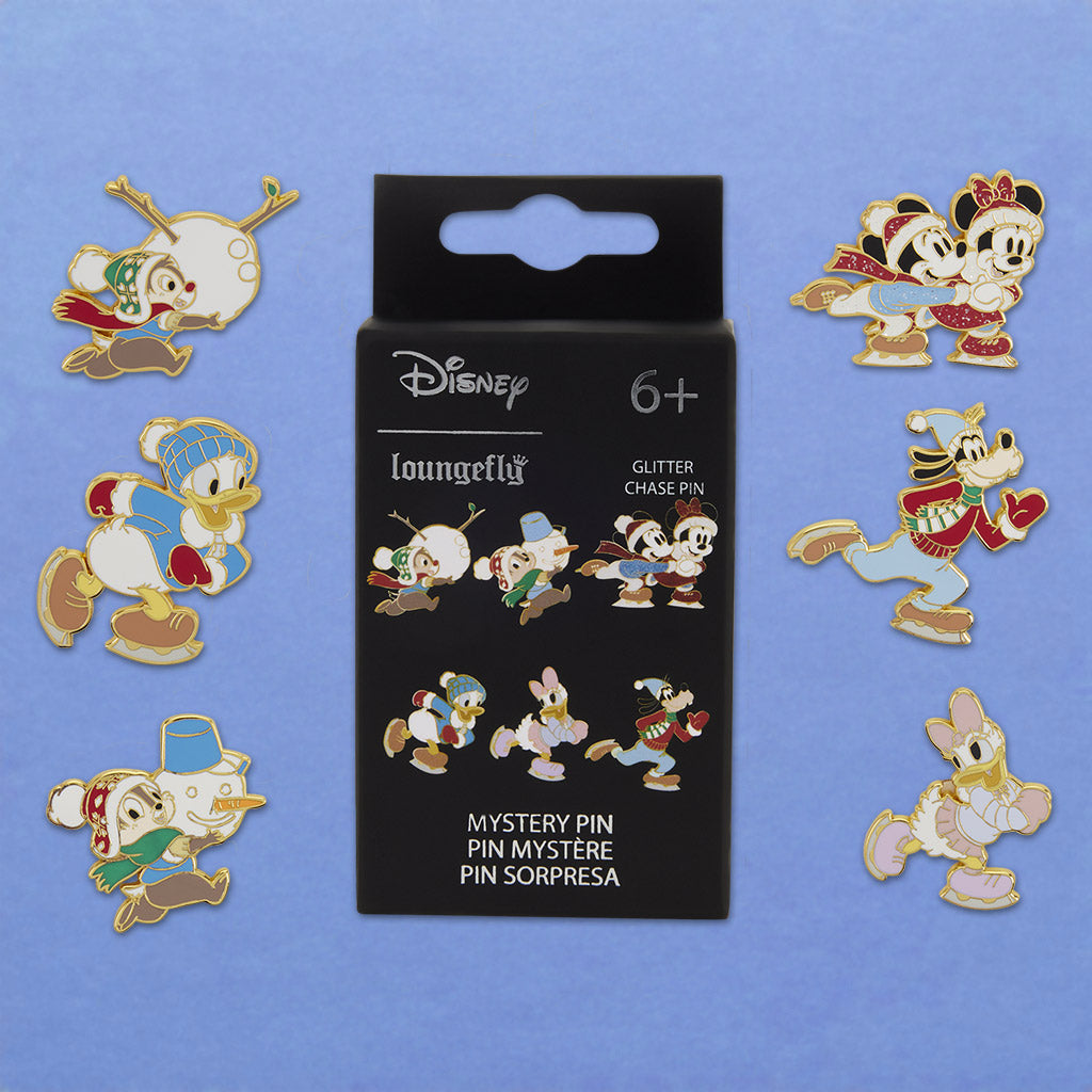 Loungefly x Disney Mickey & Friends Winter Activities Blind Box Mystery Pin