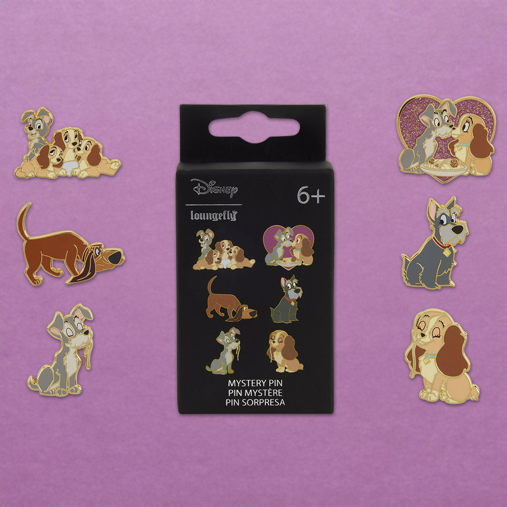 Loungefly x Disney Lady and the Tramp Blind Box Mystery Pin