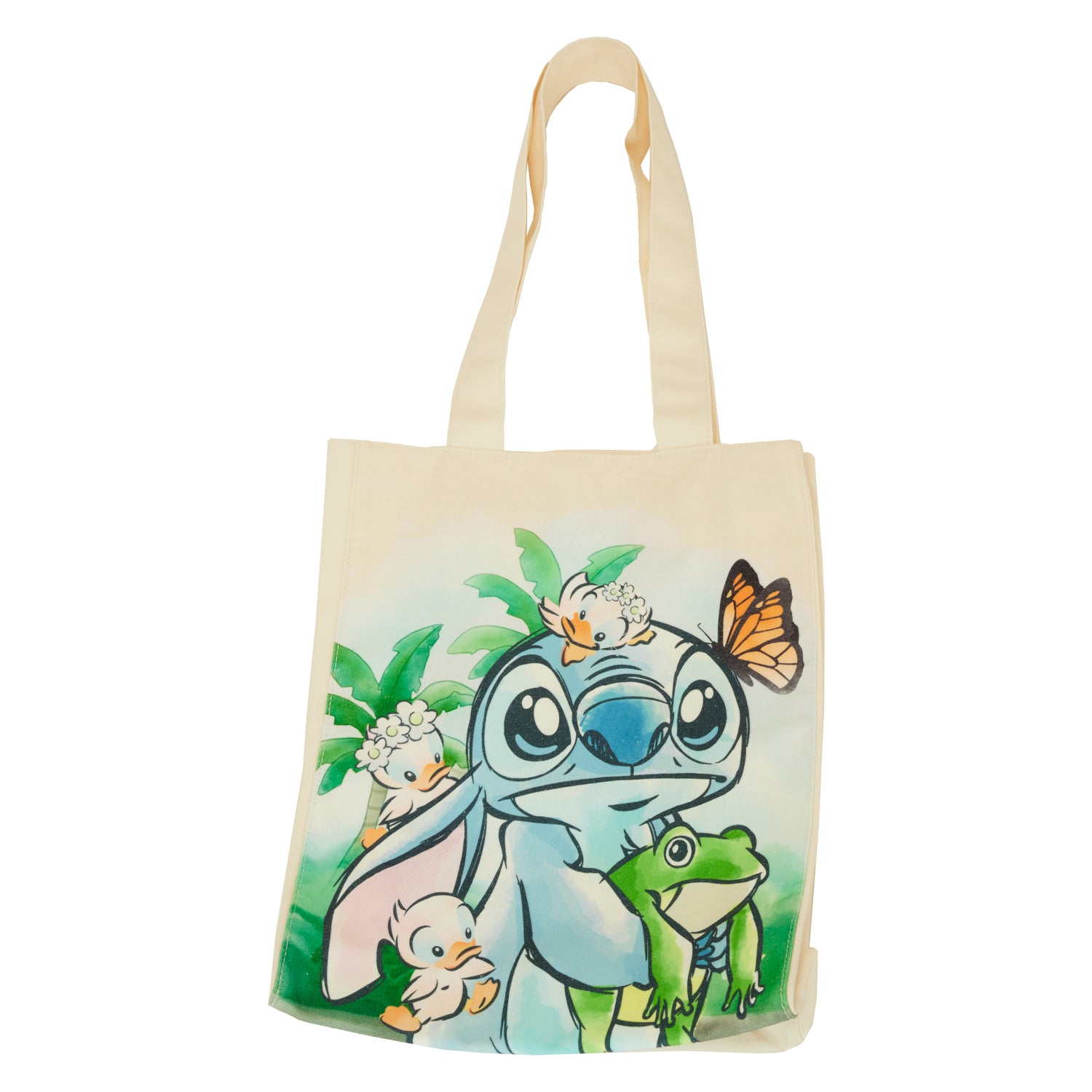 Loungefly x Disney Lilo and Stitch Springtime Canvas Tote Bag