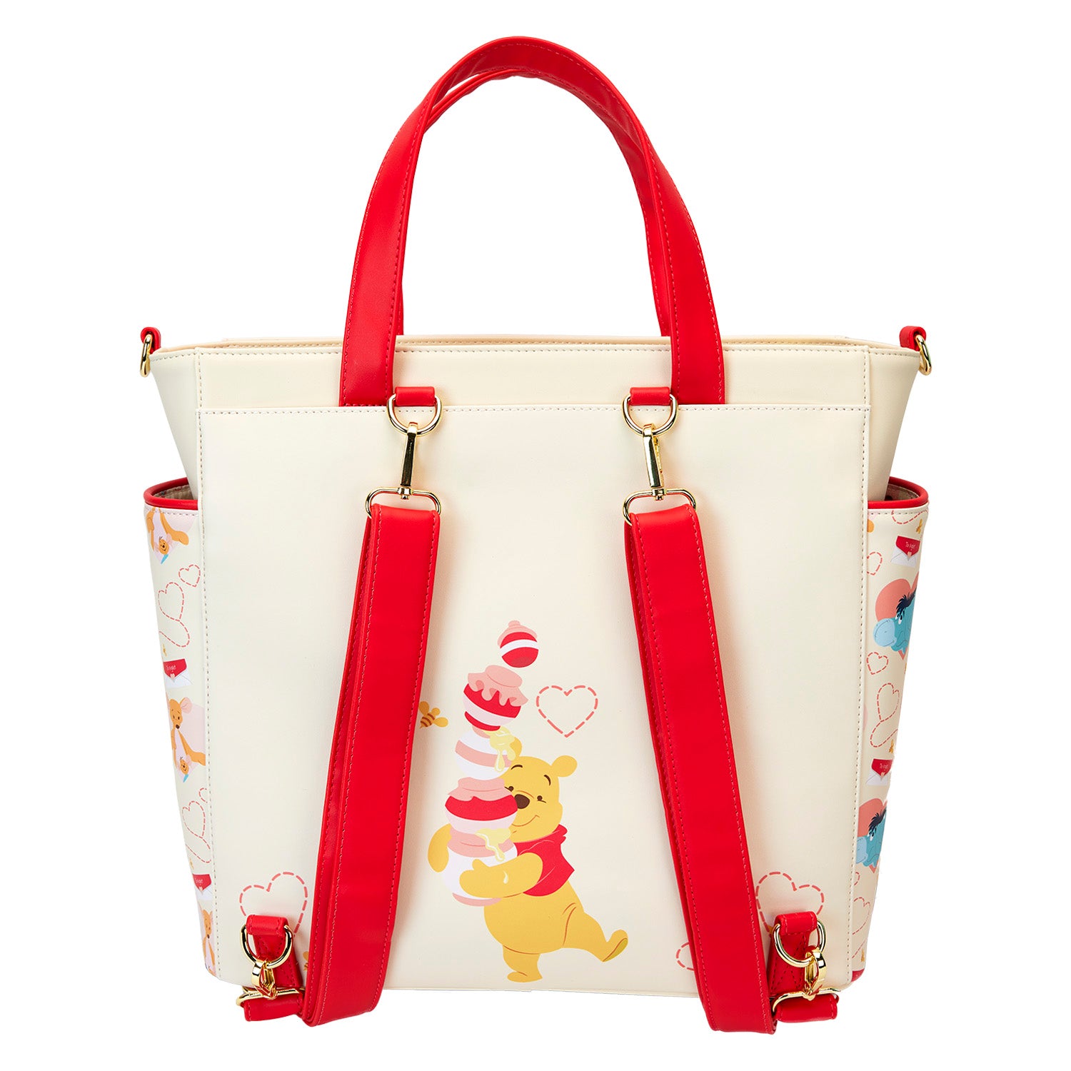 Loungefly x Disney Winnie the Pooh Love Convertible Backpack and Tote Bag