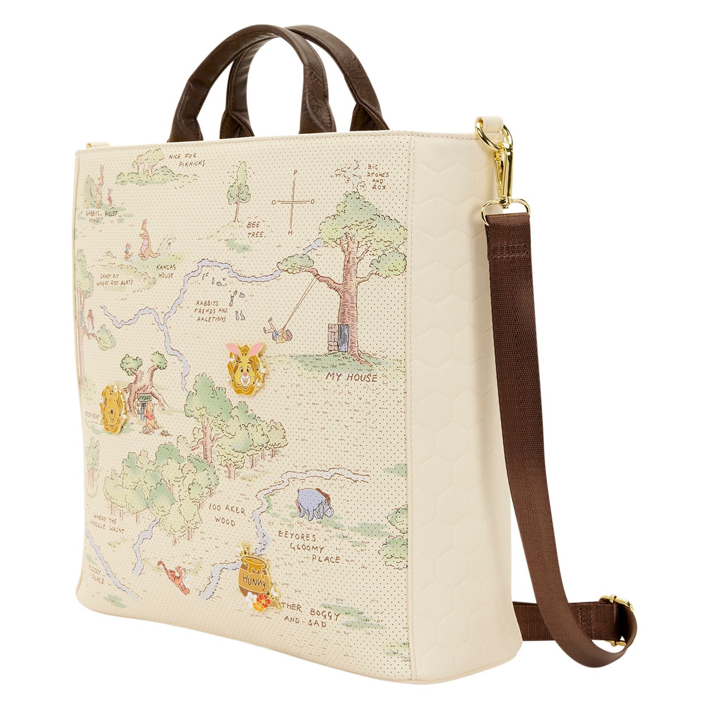Loungefly x Disney Winnie The Pooh Hundred Acre Wood Tote Bag