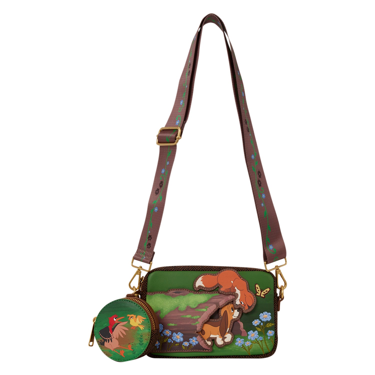 Loungefly x Disney The Fox And The Hound Tod & Copper Crossbody with Coin Bag