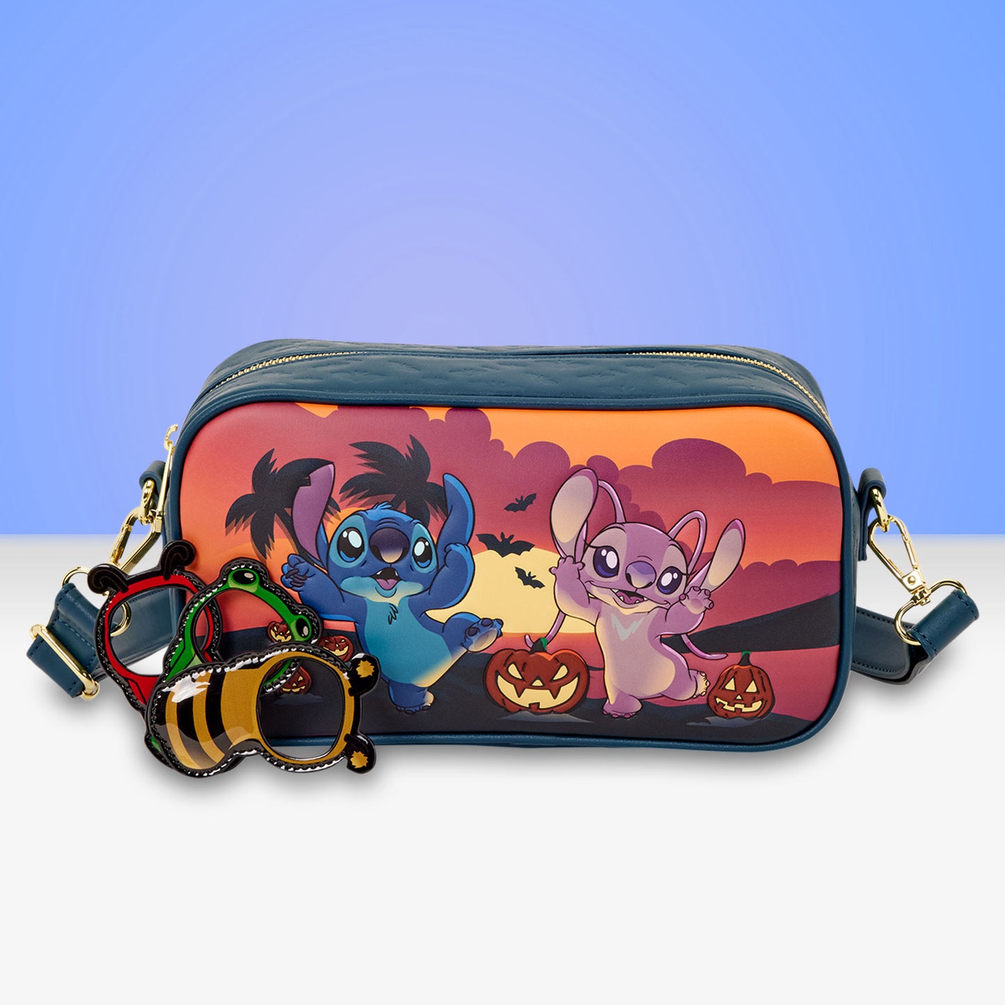 Loungefly x Disney Stitch & Angel Halloween Costumes Crossbody Bag