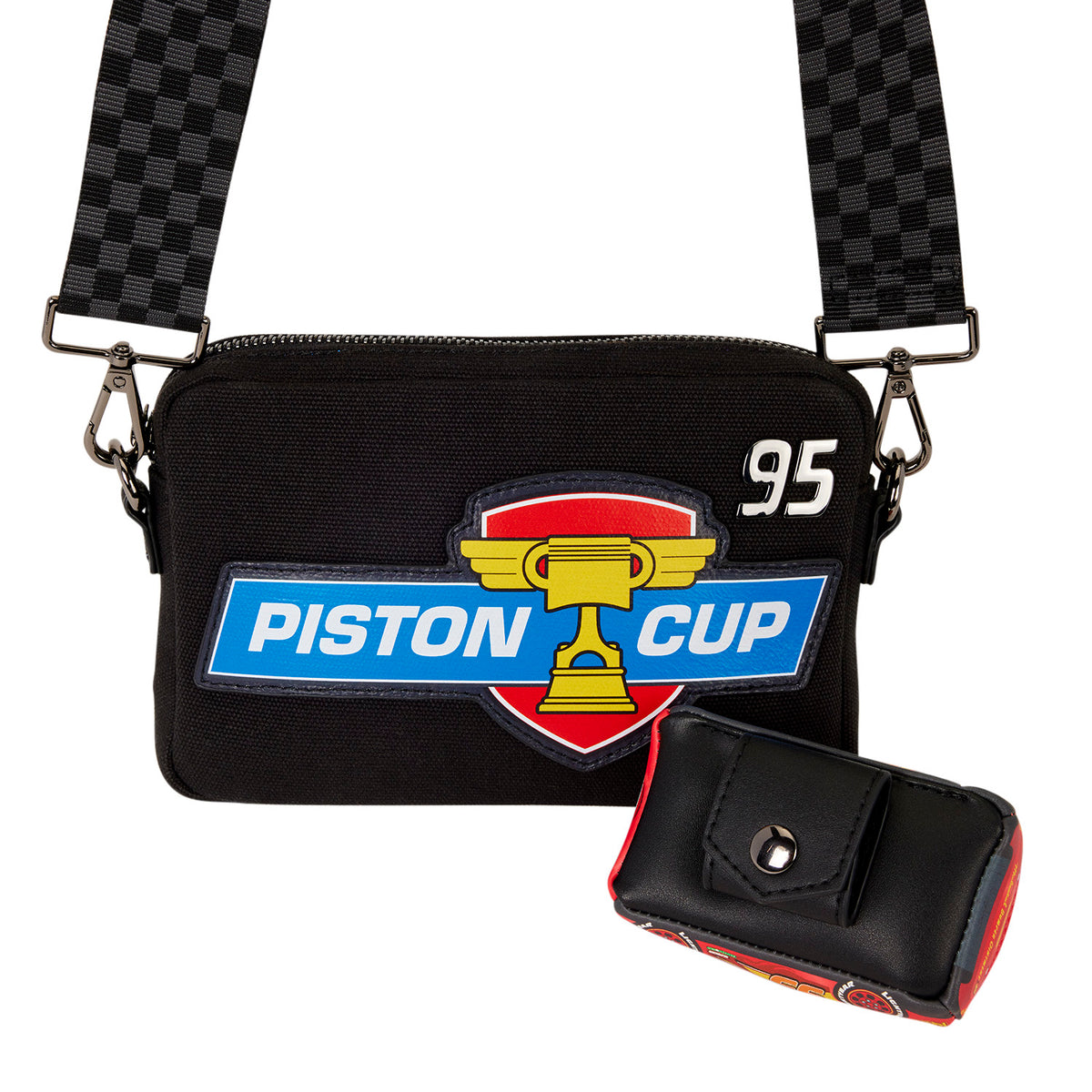 Loungefly x Disney Pixar Cars 20th Anniversary Piston Cup Sling Crossbody Bag