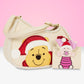Loungefly x Disney Winnie the Pooh & Piglet Holiday Crossbody Bag