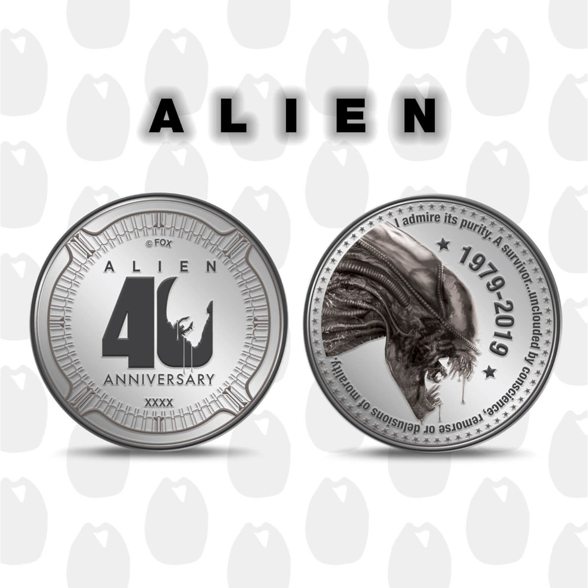 Alien 40th Anniversary Limited Edition Collectors Coin - GeekCore