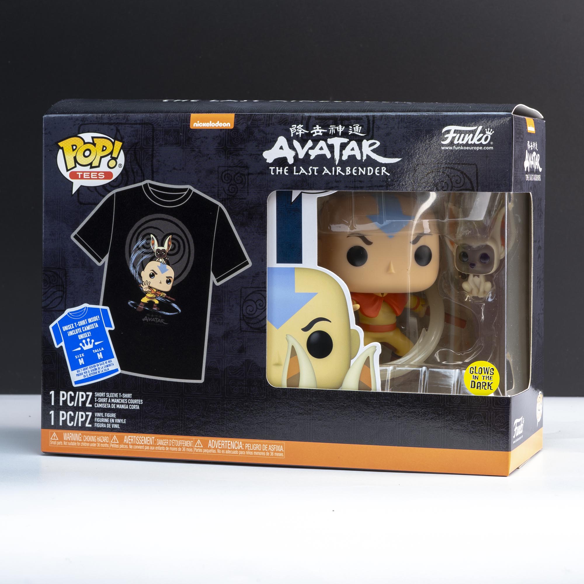 Avatar The Last Airbender Element Bending (Glow in the Dark) Pop! Vinyl and Tee Set - GeekCore