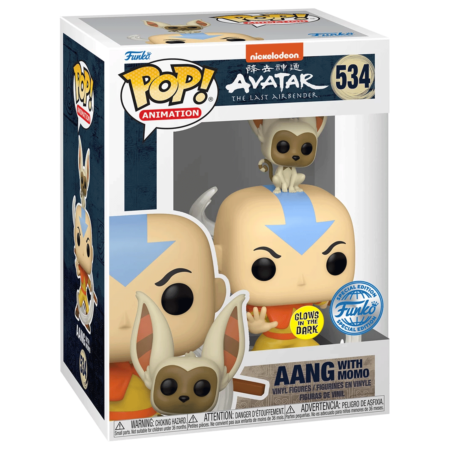 Avatar The Last Airbender Element Bending (Glow in the Dark) Pop! Vinyl and Tee Set - GeekCore