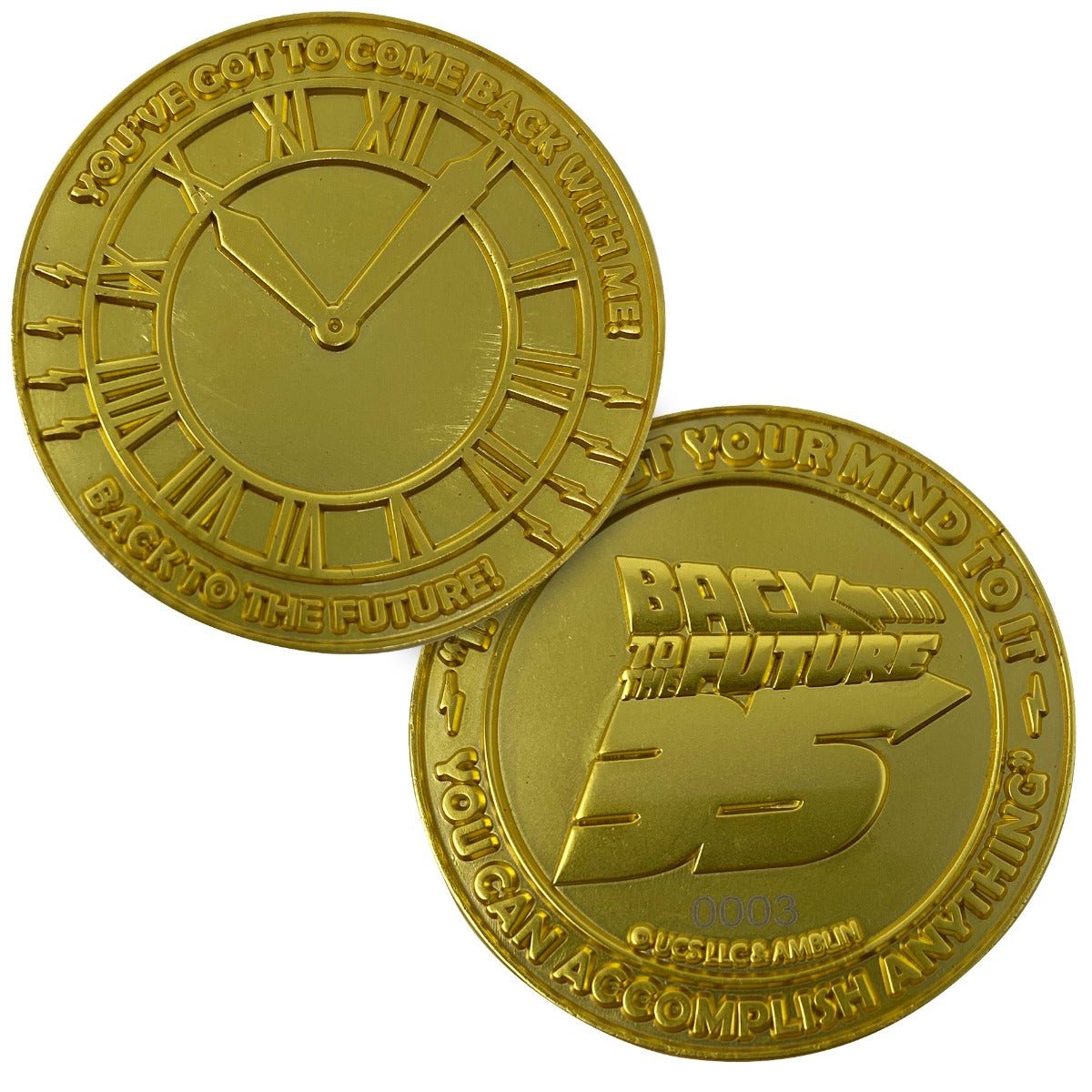 Back to the Future 35th Anniversary Gold Limited Edition Collectors Coin - GeekCore