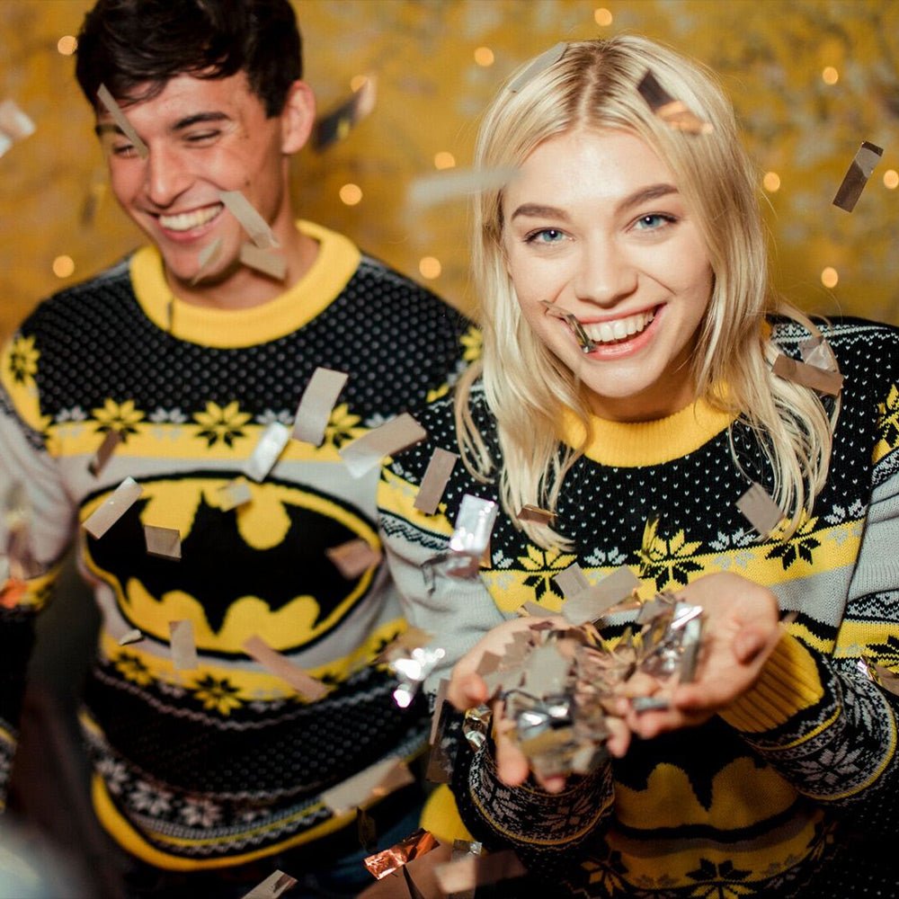 Batman Knitted Christmas Jumper / Sweater - GeekCore