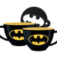 Batman Logo Cappuccino Coffee Mug with Stencil - GeekCore