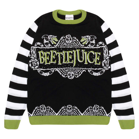 Beetlejuice Logo Knitted Jumper - GeekCore