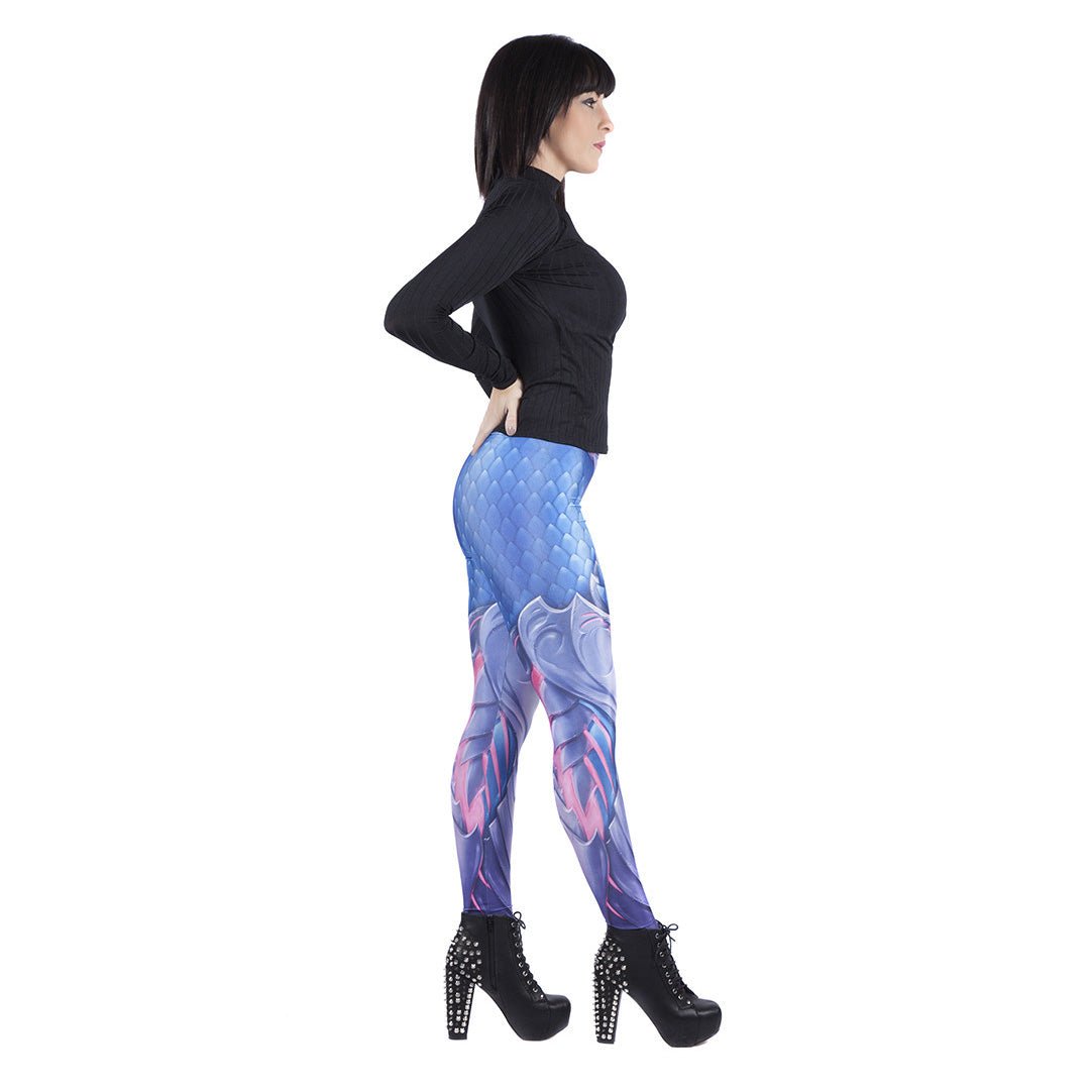 Blue Dragon Leggings by Wild Bangarang - GeekCore