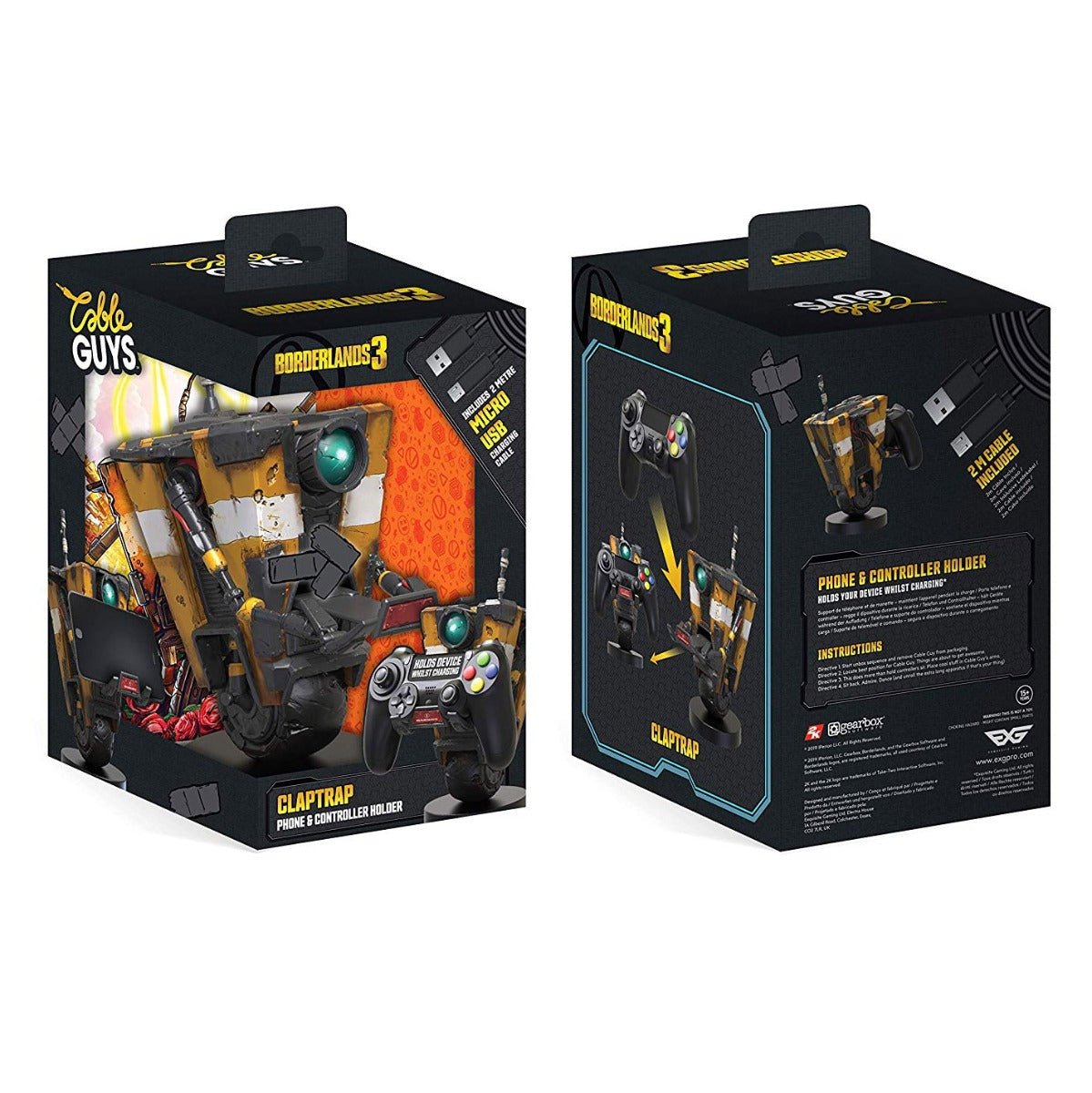 Borderlands 3 Claptrap Cable Guy Controller & Smartphone Stand - GeekCore