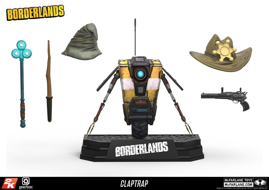 Borderlands Claptrap Deluxe Box Set Action Figure - GeekCore