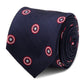 Captain America Navy Silk Tie - GeekCore