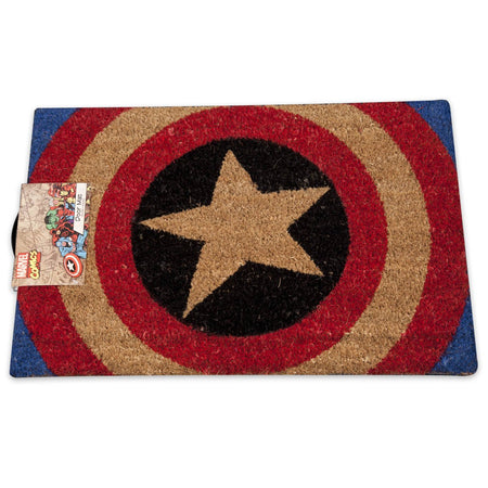 Captain America Shield Coir Doormat - GeekCore