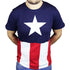 Captain America Stars and Stripes T - Shirt - GeekCore
