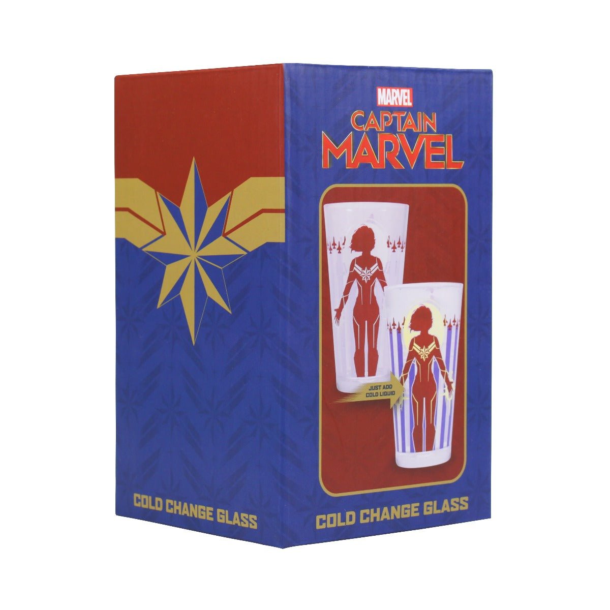Captain Marvel Cold Changing Glass - GeekCore