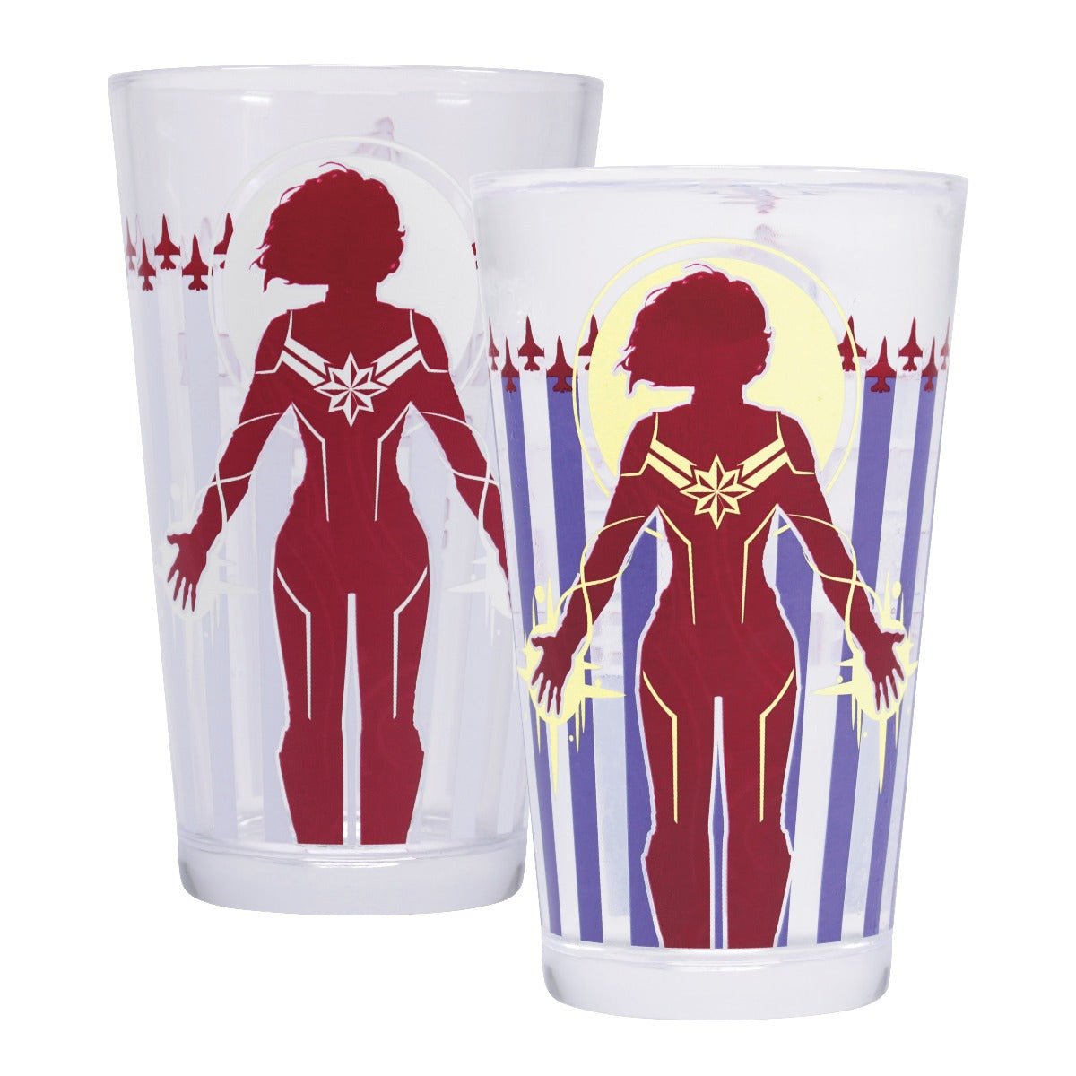 Captain Marvel Cold Changing Glass - GeekCore