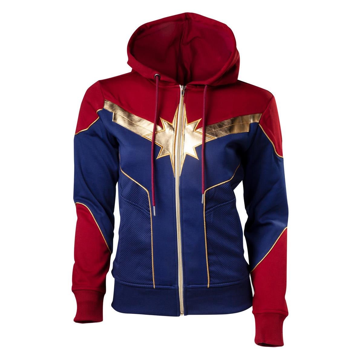 Captain Marvel Womens Costume Hoodie - GeekCore