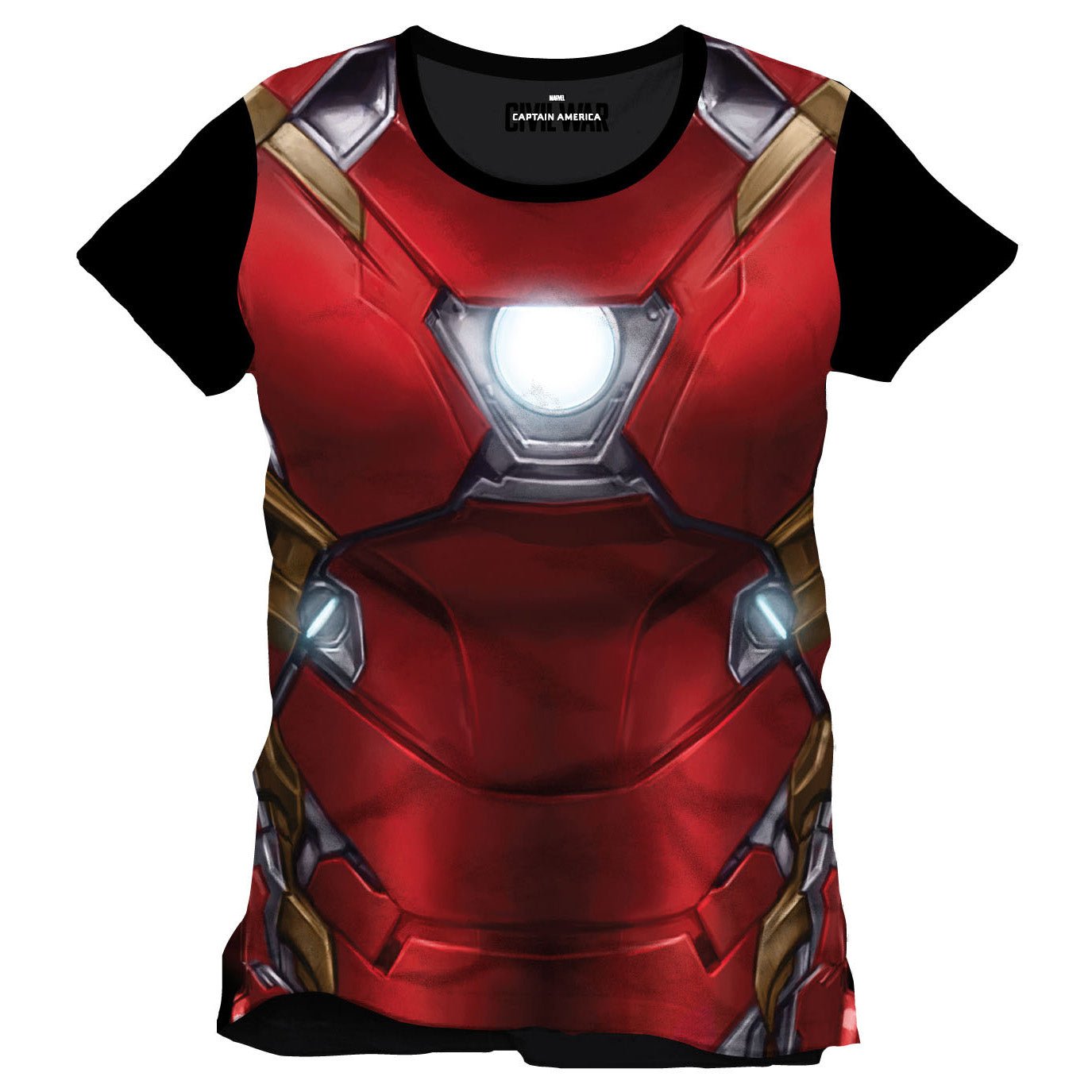 Civil War Iron Man Costume T - Shirt - GeekCore