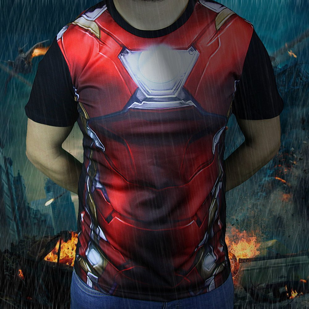 Civil War Iron Man Costume T - Shirt - GeekCore