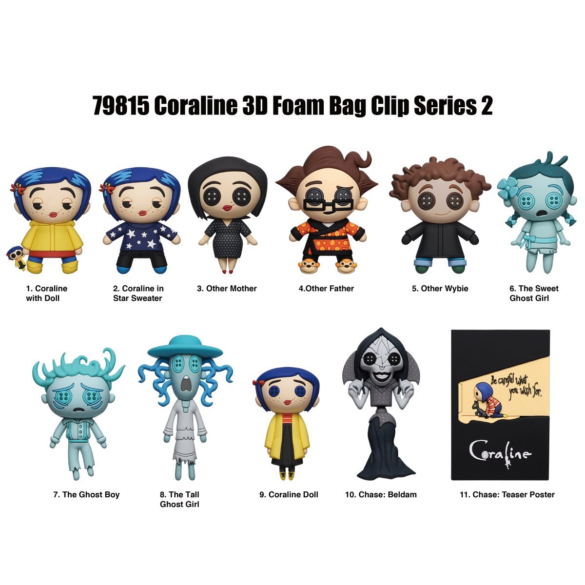 Coraline Series 2 Blind Bag Mystery Bag Clip - GeekCore