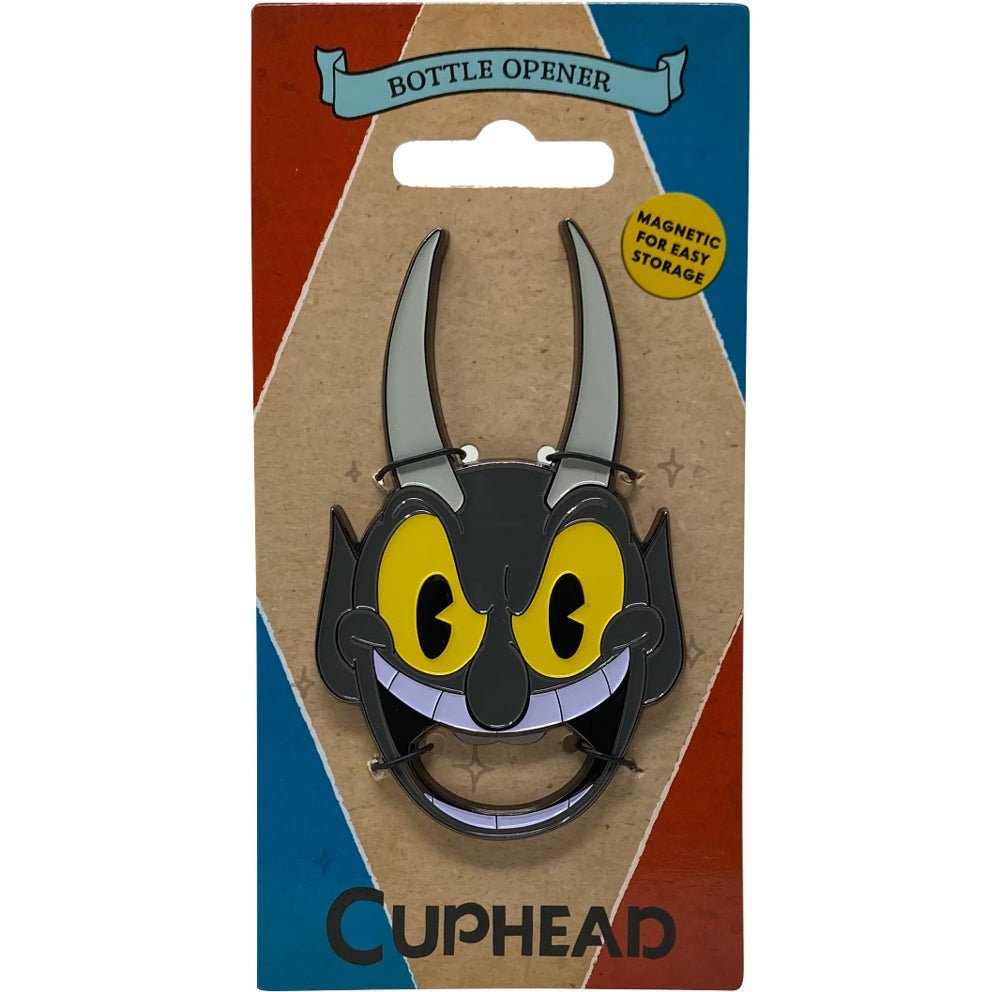 Cuphead The Devil Magnetic Metal Bottle Opener - GeekCore