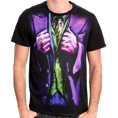 Dark Knight Joker Costume T - Shirt - GeekCore