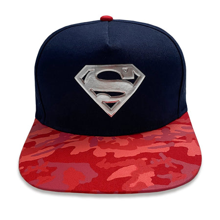 DC Comics Superman Metallic Logo Unisex Adults Snapback Cap - GeekCore