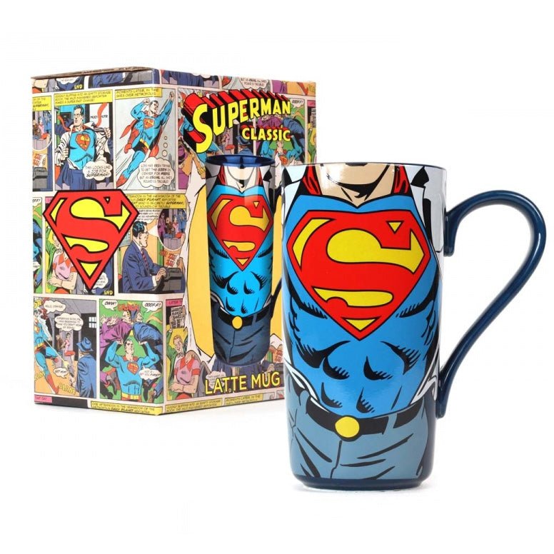 DC Comics Superman Super Strength Latte Mug - GeekCore