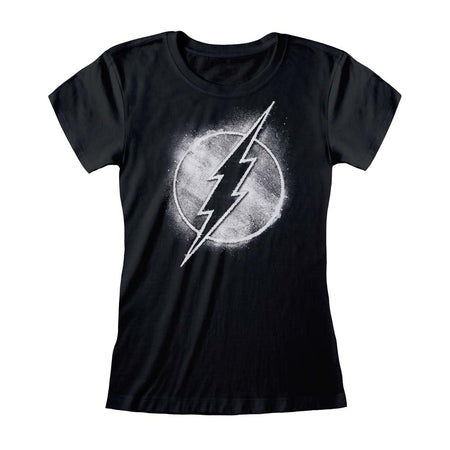 DC Comics The Flash Distressed Mono Logo T - Shirt - GeekCore