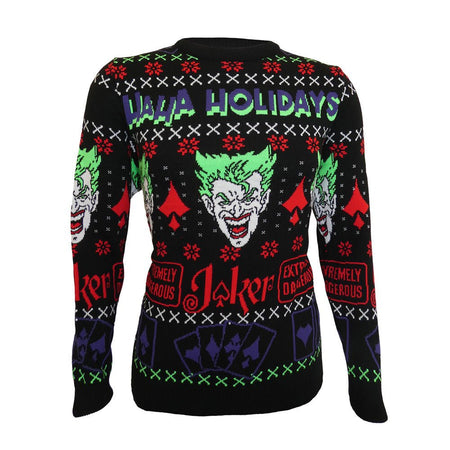 DC Joker HaHa Holidays Knitted Christmas Jumper/Sweater - GeekCore
