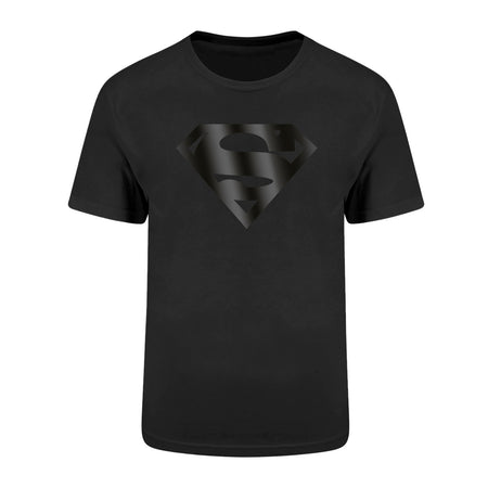 DC Superman Logo Black On Black T - Shirt - GeekCore