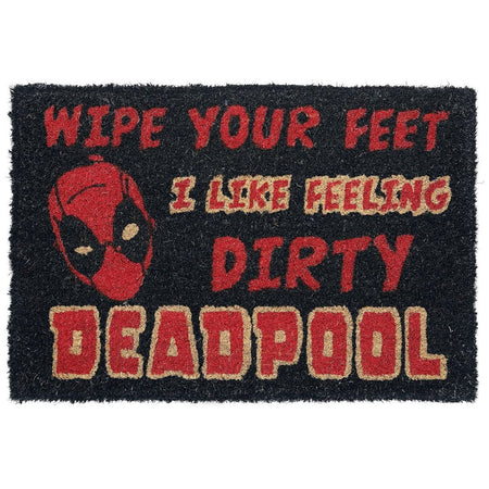 Deadpool I Like Feeling Dirty Coir Doormat - GeekCore