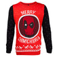 Deadpool Knitted Christmas Jumper / Sweater - GeekCore