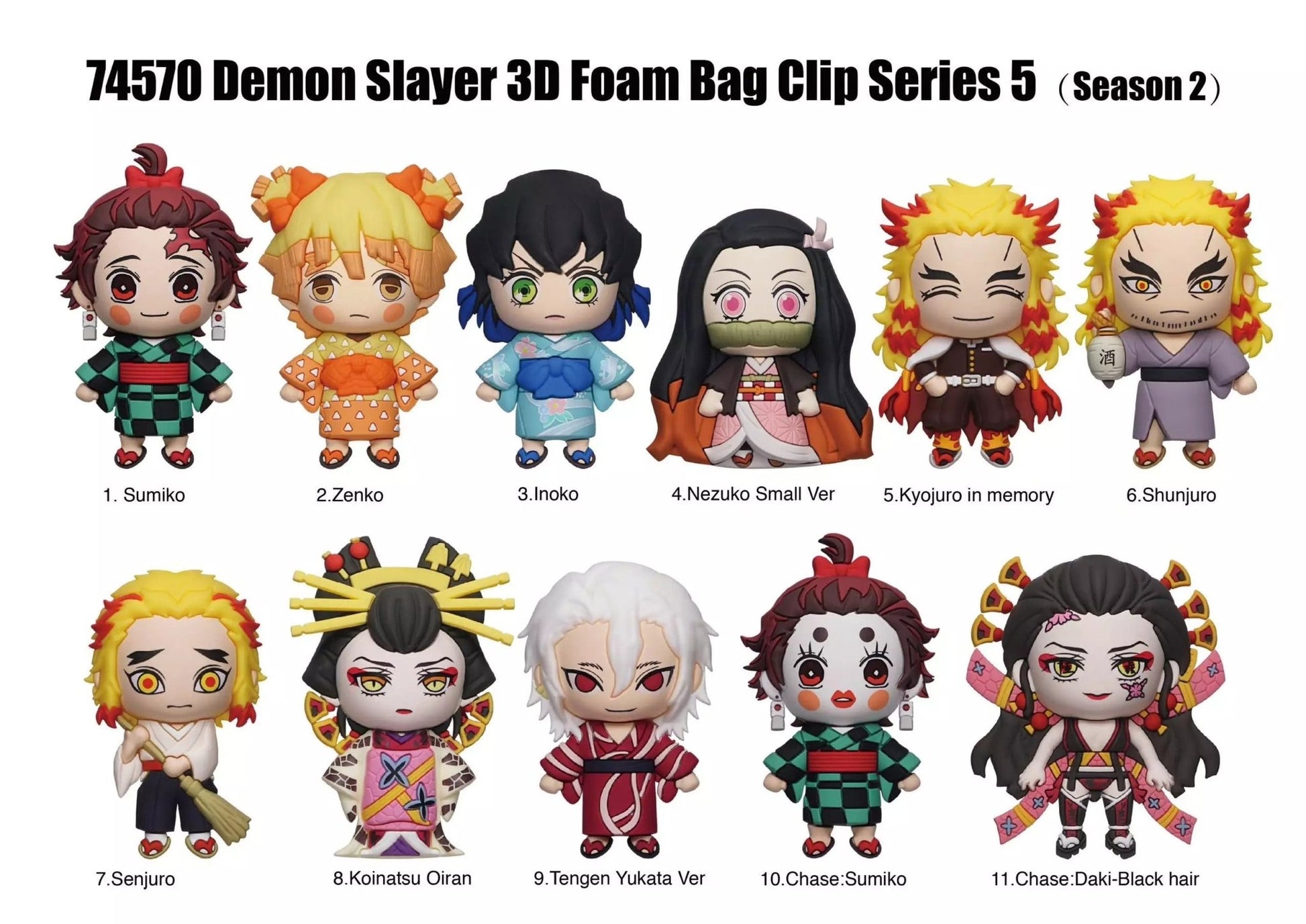 Demon Slayer Series 5 Blind Bag Mystery Bag Clip - GeekCore