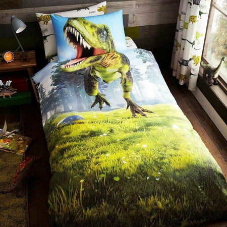 Dinosaur T - Rex Single Duvet Cover Bedding Set - GeekCore