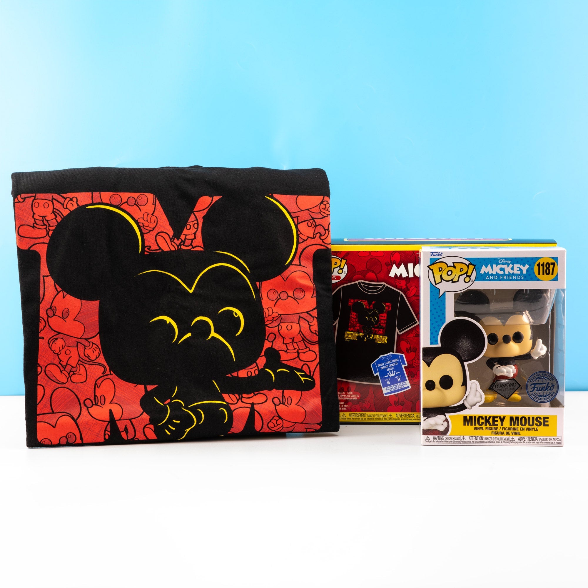 Disney Mickey Mouse DGLT Pop! Vinyl and Tee Set - GeekCore