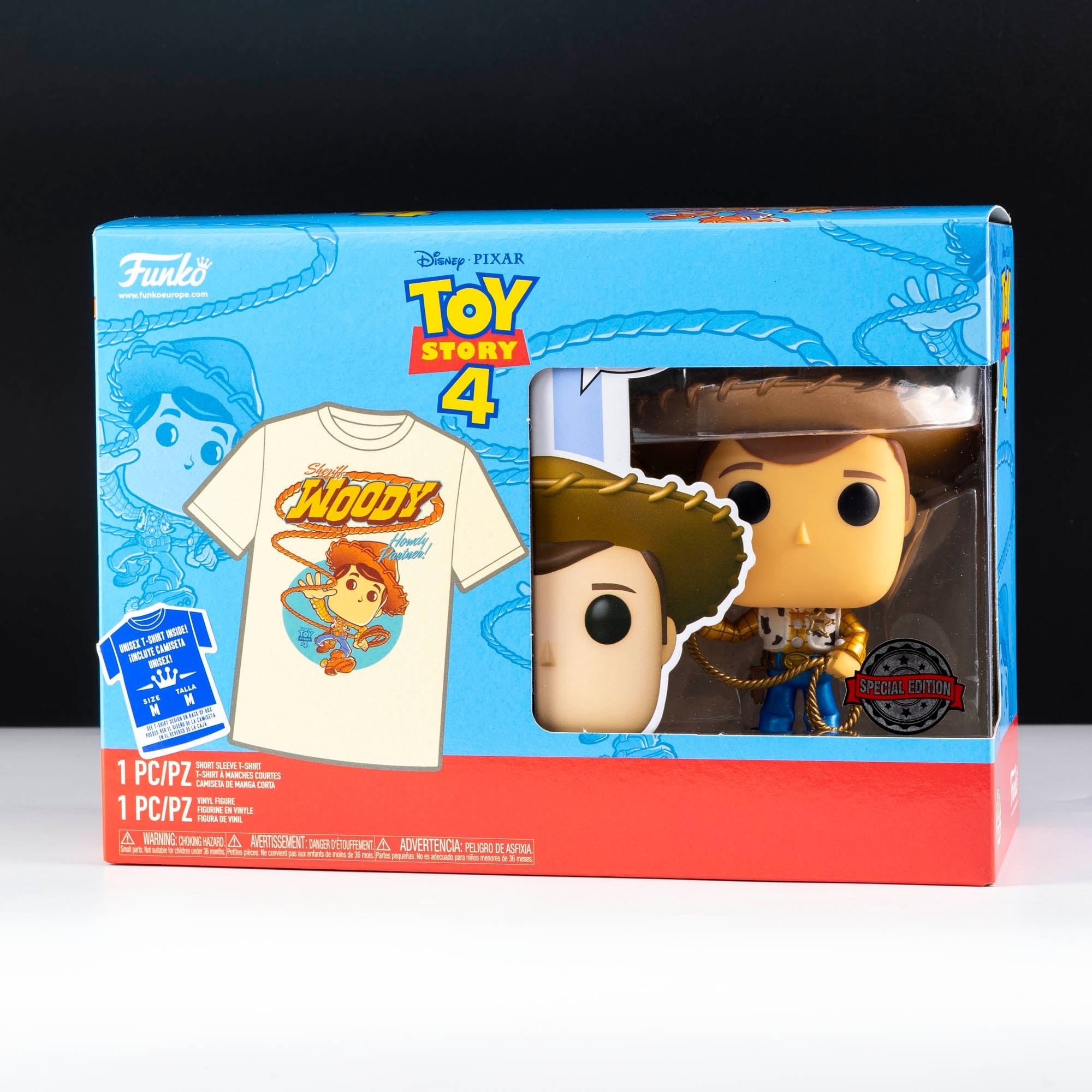 Disney Pixar Toy Story Woody Pop! Vinyl and Tee Set - GeekCore