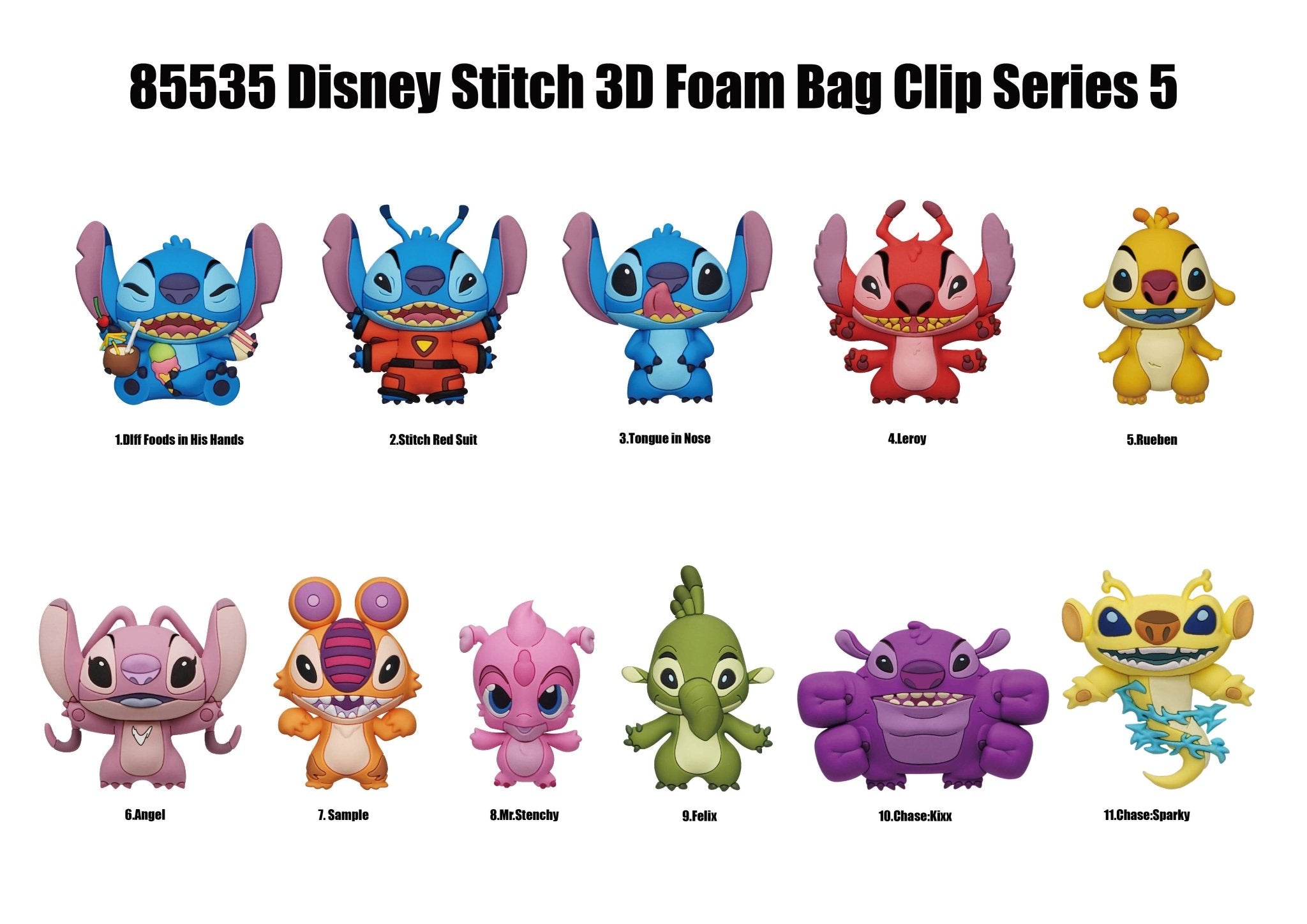 Disney Stitch Series 5 Blind Bag Mystery Bag Clip - GeekCore