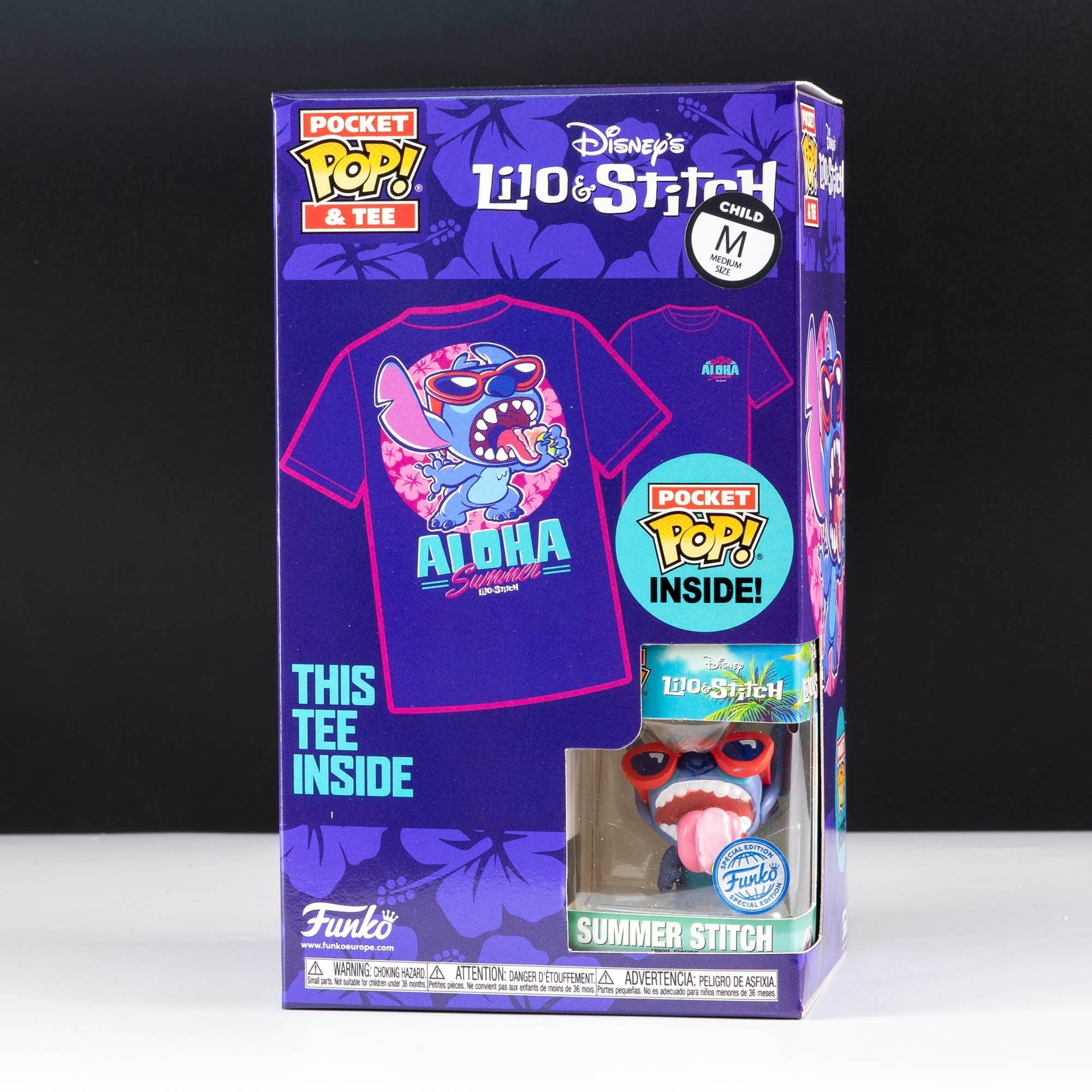 Disney Summer Stitch Pocket Pop! Vinyl and Tee Set for Kids - GeekCore