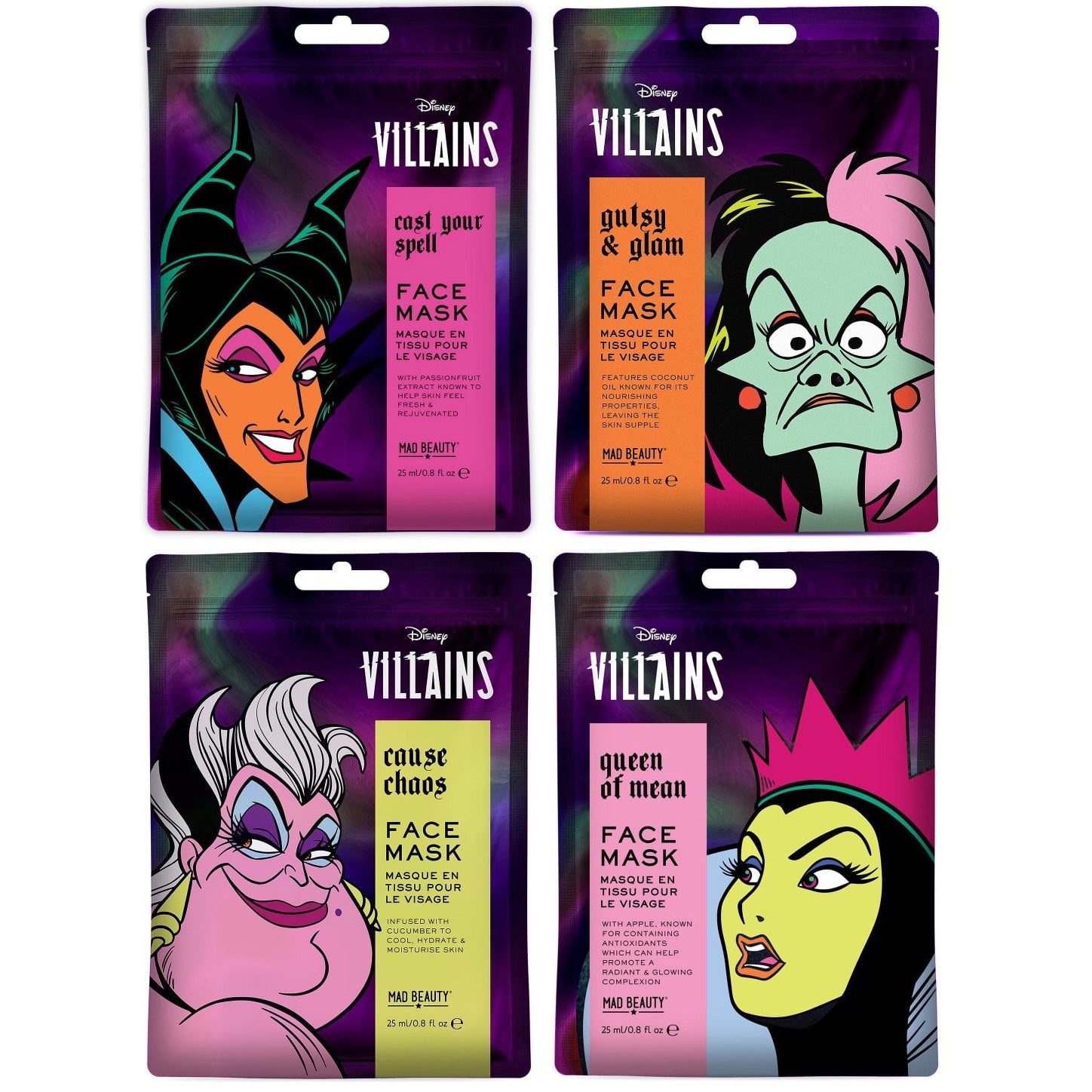Disney Villains Hydrating Face Mask by Mad Beauty - GeekCore