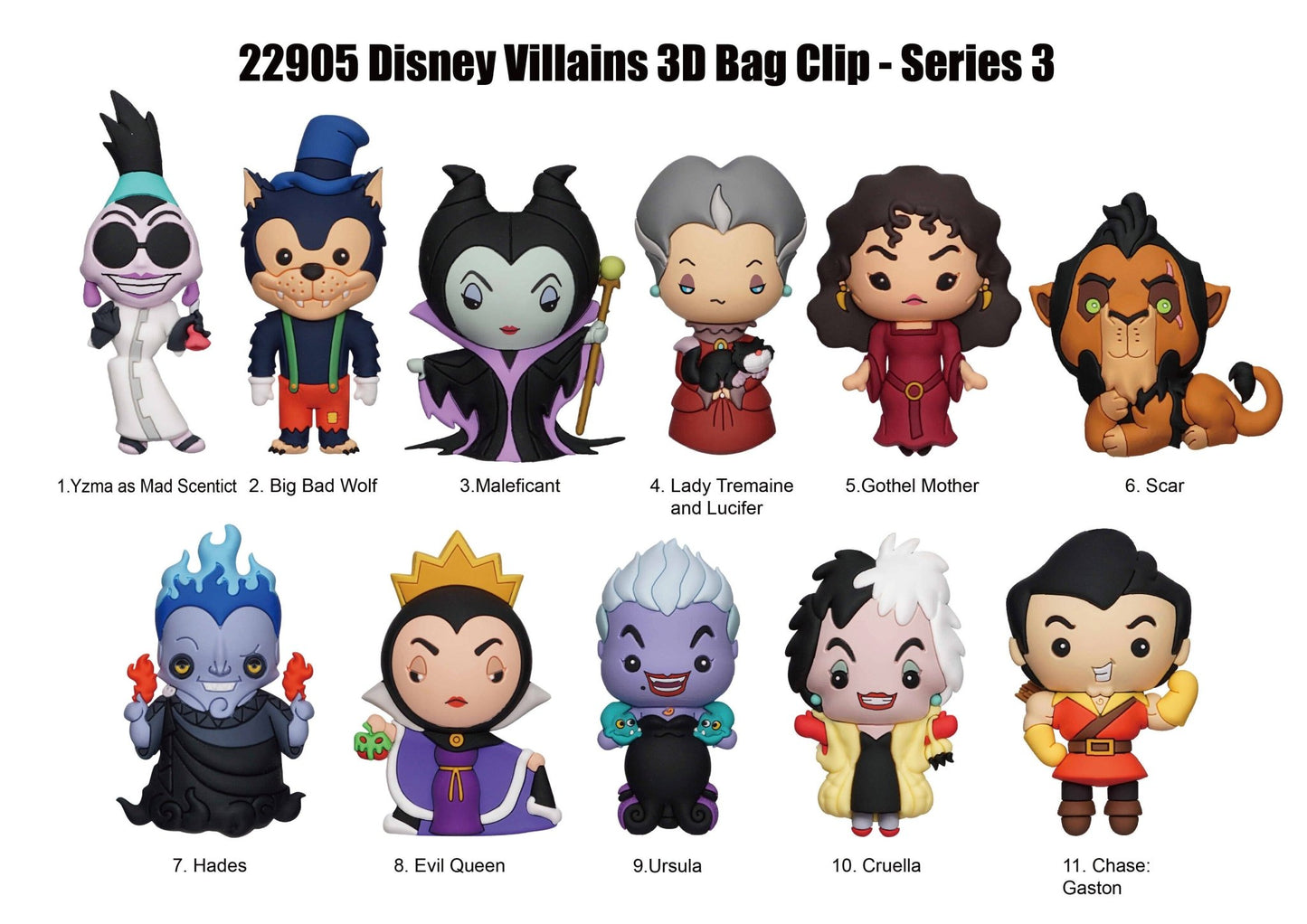 Disney Villains Series 3 Blind Bag Mystery Bag Clip - GeekCore
